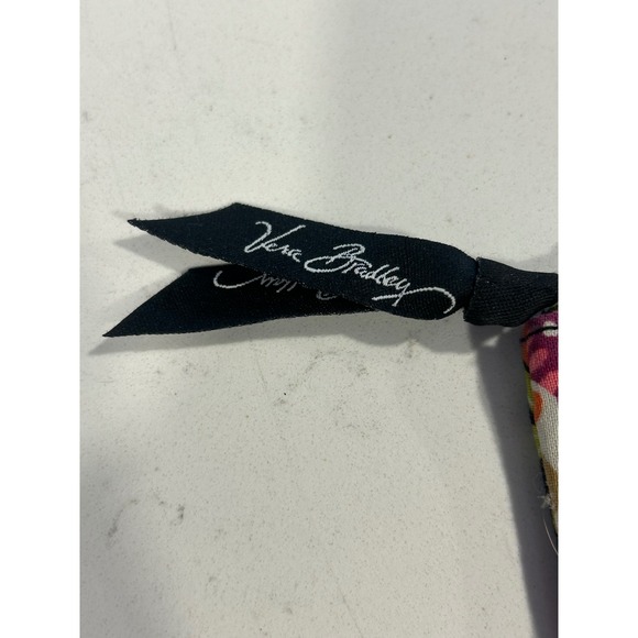 Vera Bradley Night and Day Floral Coin Purse ID Case Wallet Black Pink Zipper - Picture 3 of 6